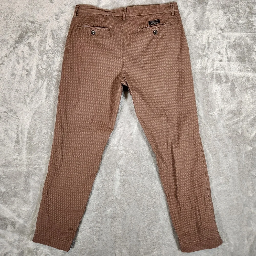 Banana Republic‎ Pants Men's 35X28 (Tag 33X30) Brown Mason Chino TINY HOLE
